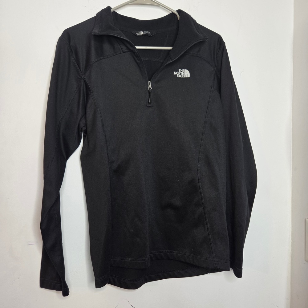 The‎ North Face Mens Black Quarter Zip Pullover Fleece Sweatshirt Size Small